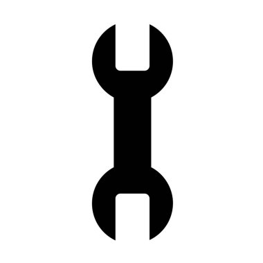 İngiliz anahtarı beyaz arkaplanda izole edildi