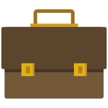 Evrak çantası ikonu. düz tasarım biçim vektör çizimi.