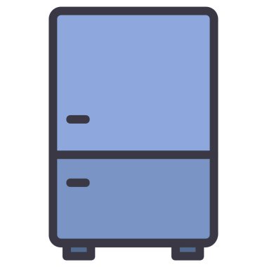 buzdolabı simgesi vektör çizim şablonu 