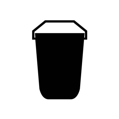 Kova vektör çizimi beyaz arkaplanda izole edildi