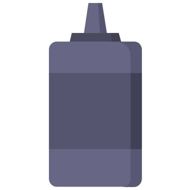 Ketçap şişe ikonu vektör illüstrasyonu