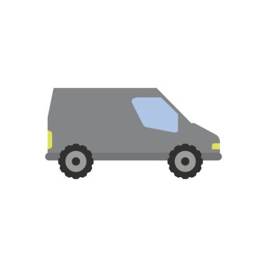 Araba vektör simgesi. Düz biçim simgesi beyaz arkaplanda izole edildi. araba tasarımı, vektör illüstrasyonu.