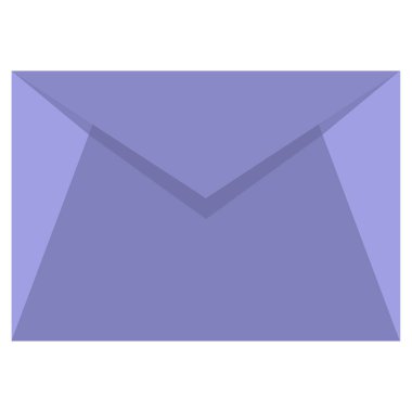 Posta zarfı simgesi. İzole edilmiş beyaz arkaplan üzerindeki e- posta iletisi vektör illüstrasyonu 