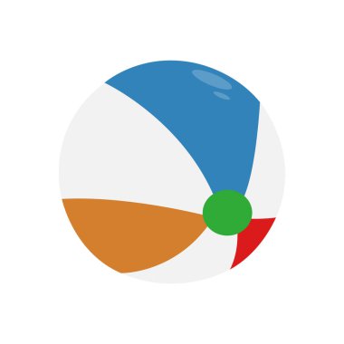 plaj topu vektör çizim simgesi