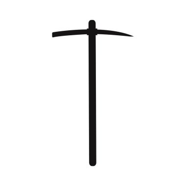 Kazma simgesi, vektör illüstrasyonu basit tasarım