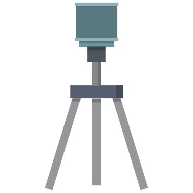 Web için basit telefon tripod vektör simgesi çizimi 