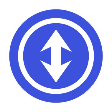 Çift ok simgesini, vektör çizim