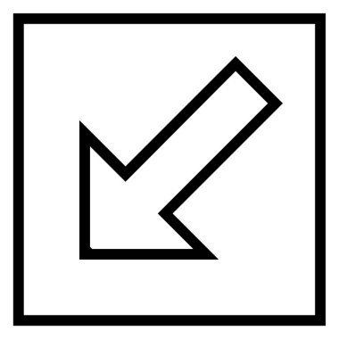 Ok simgesi. Düz tasarım