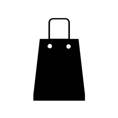 Alışveriş poşeti ikon vektör illüstrasyonu