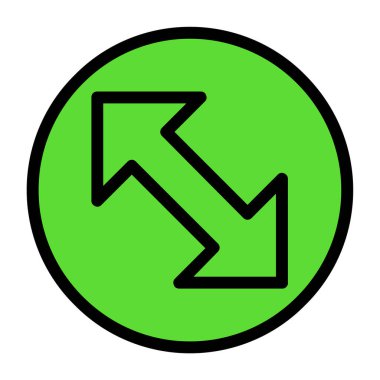 Web ve mobil uygulama tasarımınız için ok simgesi çizimi arkaplanı, ok logosu 