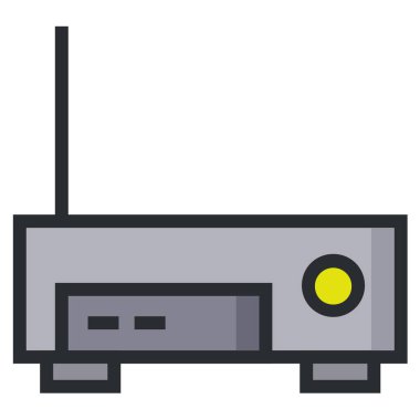 yönlendirici vektör simgesi beyaz arka plan üzerinde