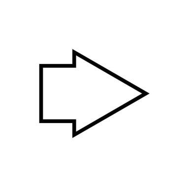 ok simgesi, vektör illüstrasyonu