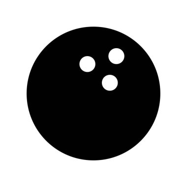 Bowling vektörü düz simgesi