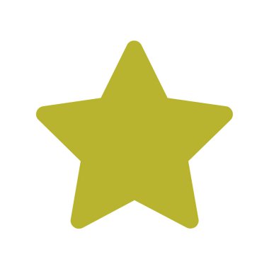 Yıldız simgesi. Düz tasarım stili