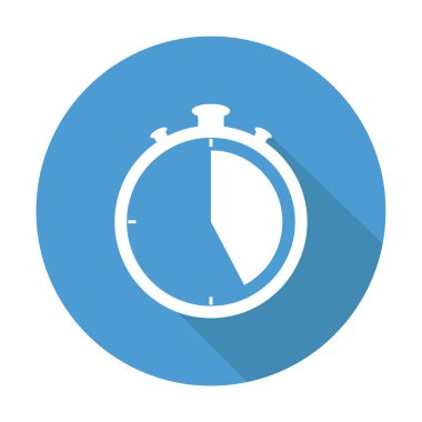 Kronometre simgesi. Basit zaman biçimi ve sembol.