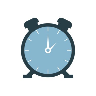 Saat simgesi, vektör illüstrasyonu