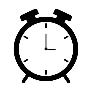 Saat simgesi, vektör illüstrasyonu