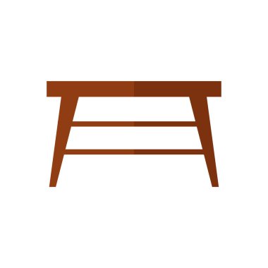 Tablo vektör illüstrasyonu beyaz arkaplanda izole edildi