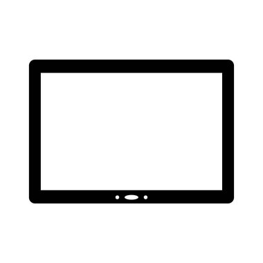 tablet pc beyaz arkaplanda izole edildi