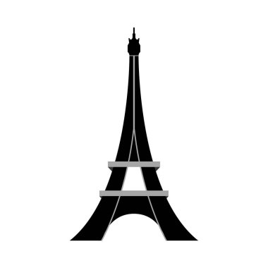 Paris Eyfel Kulesi simgesi, basit biçim