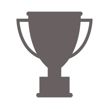 Kupa ödülü ikonu. Web tasarımı beyaz arkaplanda izole edildi