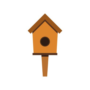 kuş evi logo tasarım vektörü