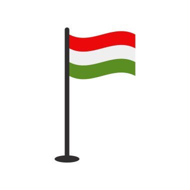 Macaristan Vektör illüstrasyonunun Bayrağı