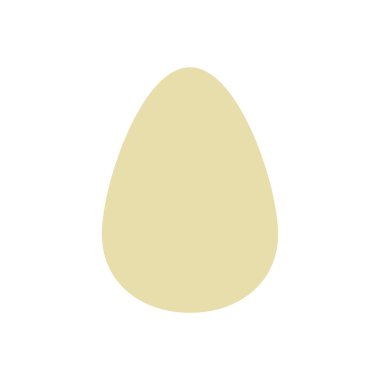 Yumurta yassı ikon vektör tasarımının gösterimi