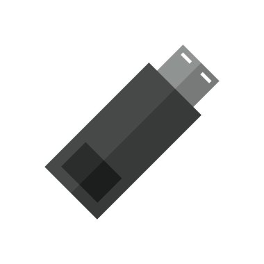 Beyaz arkaplanda modern usb simgesi     