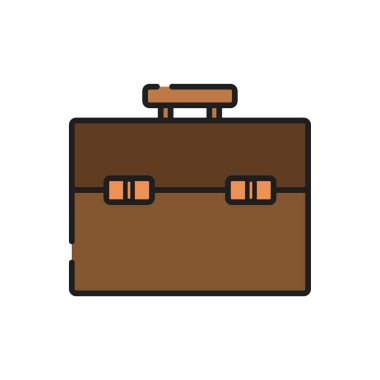 evrak çantası ikonu vektör illüstrasyonu