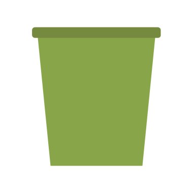 pot vektör düz renk simgesi