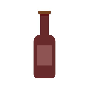 Şarap simgesi beyaz arka plan üzerinde izole