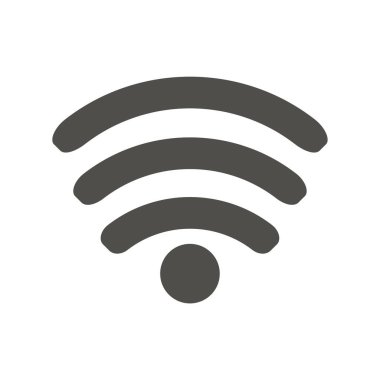 Web ve mobil uygulaması tasarımı, Wifi logo kavramı için beyaz arka plan üzerinde izole Wifi simge vektör