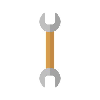 İngiliz anahtarı beyaz arkaplanda izole edildi