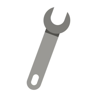 İngiliz anahtarı beyaz arkaplanda izole edildi