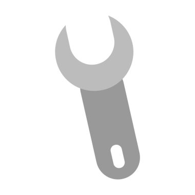 İngiliz anahtarı beyaz arkaplanda izole edildi