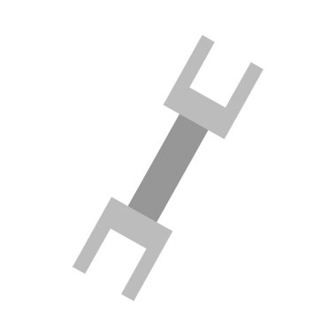 İngiliz anahtarı beyaz arkaplanda izole edildi