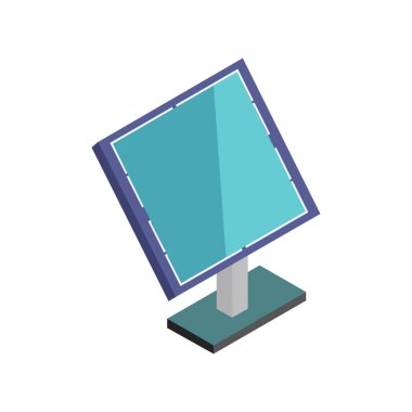 Beyaz arkaplanda güneş panelleri simgesi