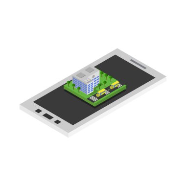 okul vektör tasarımı illüstrasyonu oluşturuluyor