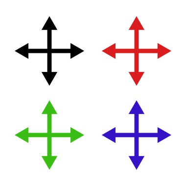 Basit web ok simgeleri vektör resimleme kümesi