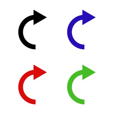 Basit web ok simgeleri vektör resimleme kümesi