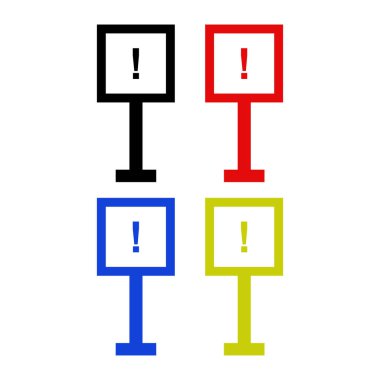 uyarı simgesi, vektör illüstrasyon tasarımı       