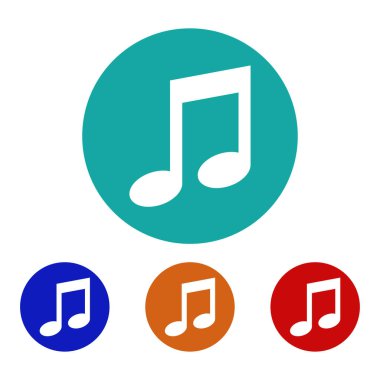 Müzik simgesinin vektör illüstrasyonu