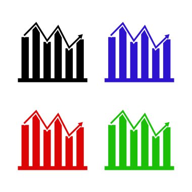 İş simgeleri Vektör illüstrasyonunu ayarladı