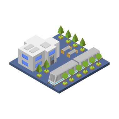 izometrik vektör simgesi, modern tasarım