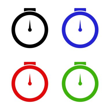 Kronometre simgeleri vektör resimleme arkaplanı 