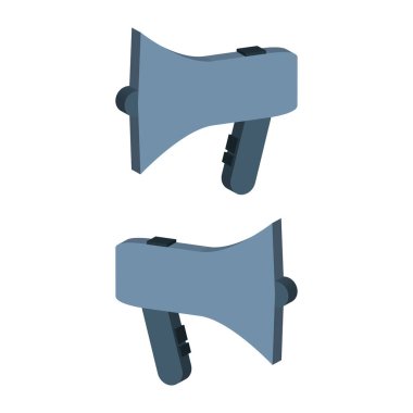 megafon ikonu. düz dizayn. vektör illüstrasyonu.