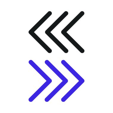 Basit web ok simgeleri vektör resimleme kümesi