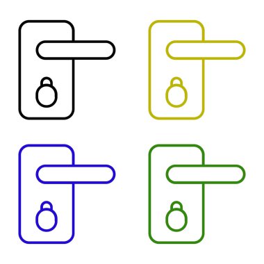 renk çizgisi trafik ışığı simgesi beyaz arkaplanda izole edildi. Simgeleri daire düğmelerine ayır. vektör.