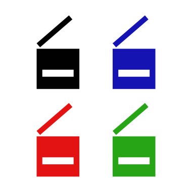 renkli simgeler kümesi.